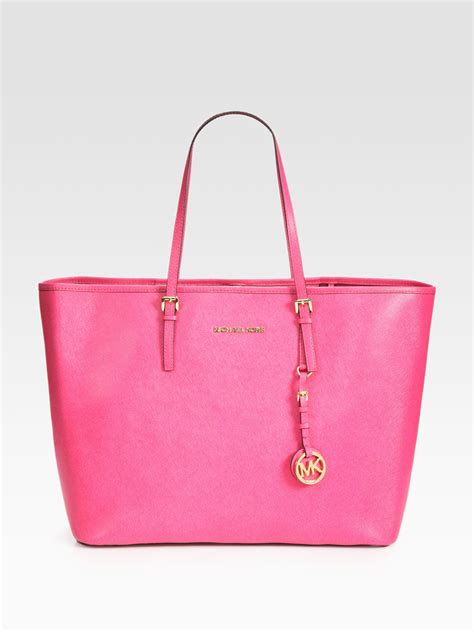 michael kors bag hot pink|Pink Michael Kors Handbags .